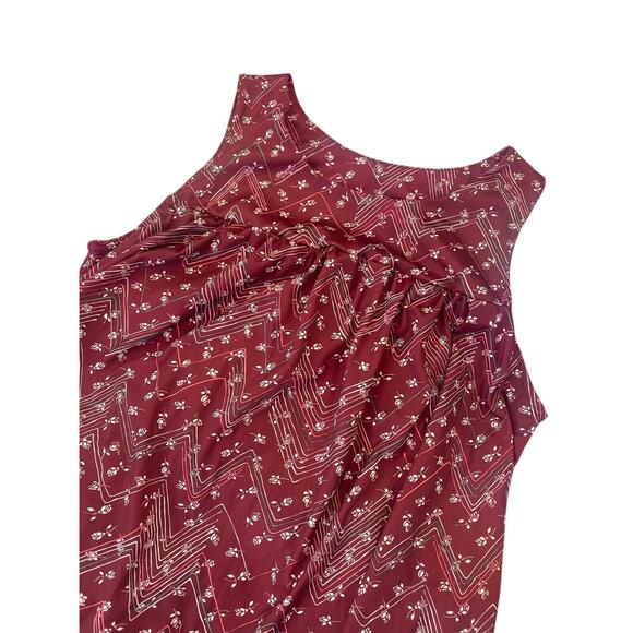 Size up to 5X//Vintage Plus Size Vintage 70s Rosebud House Dress - Picture 2 of 3